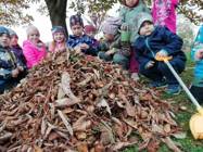 zahrádka a úklid listí