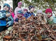 zahrádka a úklid listí