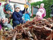 zahrádka a úklid listí