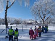 Mrazivý den na Desné