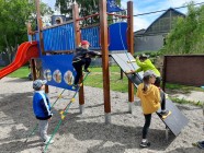 Návštěva obecního hřiště na Desné