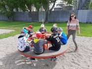 Návštěva obecního hřiště na Desné