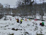 První letošní lopatování