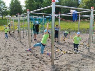 Sportovní hry MŠ v Litomyšli, sportovní dovádění na hřišti