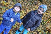 Podzim ve školce- pečení duchů a vycházka