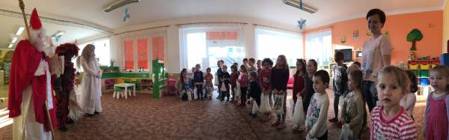 Mikuláš, čert a anděl v naší školičce